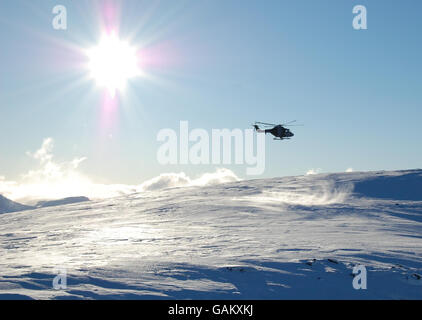 Royal Navy Hubschrauber Ausbildung Stockfoto