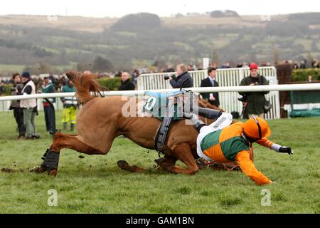 Horse Racing - Cheltenham Festival - Tag drei - Cheltenham Racecourse Stockfoto