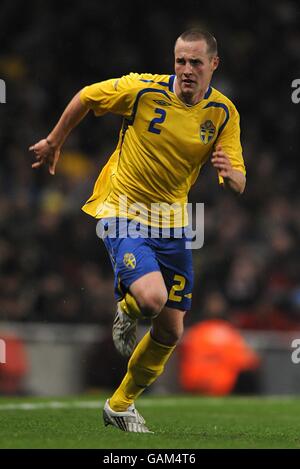 Fußball - International freundlich - Schweden - Brasilien - Emirates Stadium. Fredrik Stoor, Schweden Stockfoto