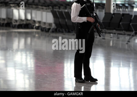 Heathrow Terminal Stockfoto