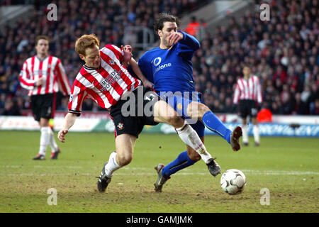 Fußball - FA Barclaycard Premiership - Southampton gegen Manchester United Stockfoto