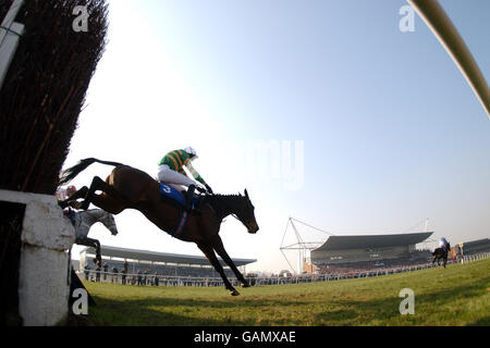 Pferderennen - Kempton Races. Action von Kempton Races Stockfoto