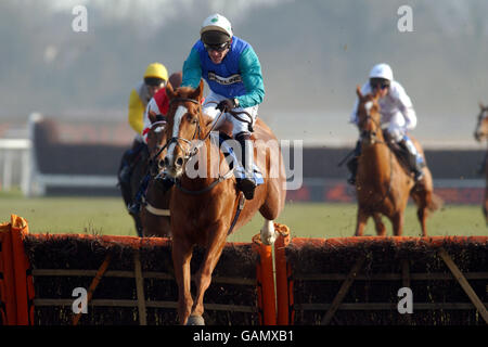 Pferderennen - Kempton Races. Action von Kempton Races Stockfoto