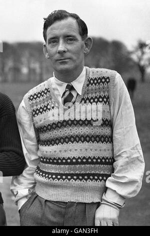 Golf - Ryder Cup - Pre-Tournament Practice - Großbritannien und Irland / Oxford und Cambridge Golf Society. Fred Daly, der Champion der British Open. Stockfoto