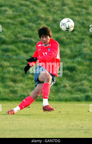 Fußball - freundlich - Nottingham Forest Academy / Korea unter 21 Jahren. You-Hwan Lim, Korea Stockfoto