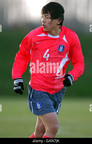 Fußball - freundlich - Nottingham Forest Academy / Korea unter 21 Jahren. Chi-Woo Kim, Korea Stockfoto