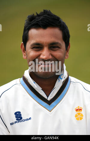 Cricket - Derbyshire County Cricket Club - Photocall 2008 - County Ground. Nayan Doshi, Derbyshire Stockfoto