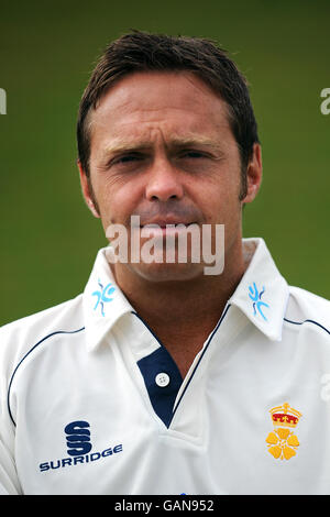 Cricket - Derbyshire County Cricket Club - Photocall 2008 - County Ground. James Pipe, Derbyshire Stockfoto