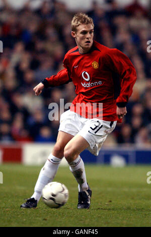 Fußball - UEFA Champions League - Gruppe D - Manchester United / FC Basel. Darren Fletcher von Manchester United Stockfoto