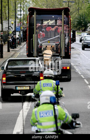 LKW-protest Stockfoto