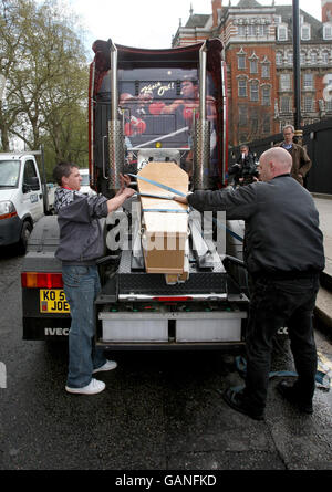 LKW-protest Stockfoto