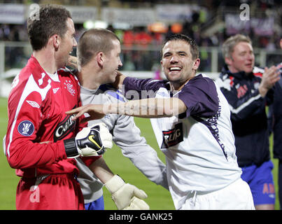 Fußball - UEFA-Cup - Semi Final - Rückspiel - Fiorentina V Rangers - Artemio Franchi Stockfoto