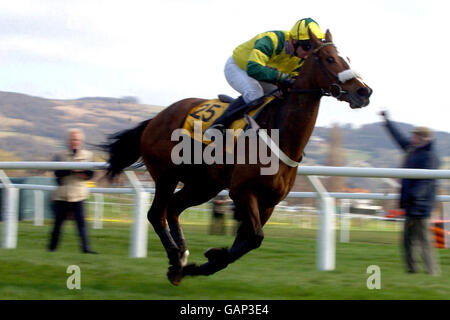 Pferderennen - Cheltenham Festival 2003. Tanikos mit John Kavanagh Stockfoto