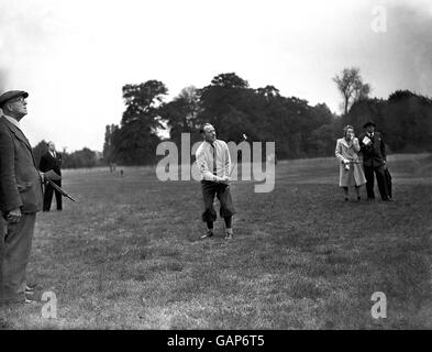 Golf - Ryder Cup - vor dem Turnier Praxis - Großbritannien und Irland V Oxford und Cambridge Golfing Society Stockfoto