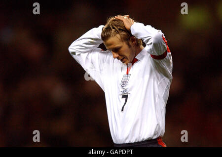 Fußball - Europameisterschaften 2004 Qualifikation - Gruppe Sieben - England gegen Türkei. David Beckham, England Stockfoto