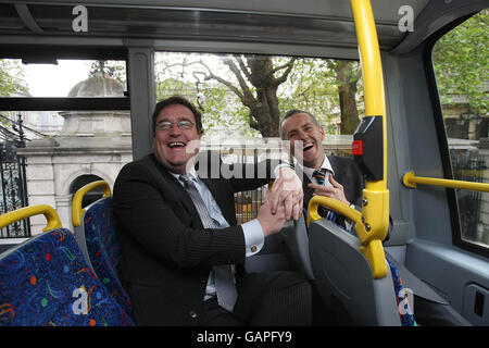 Grüne Partei-Transport-Strategie Stockfoto