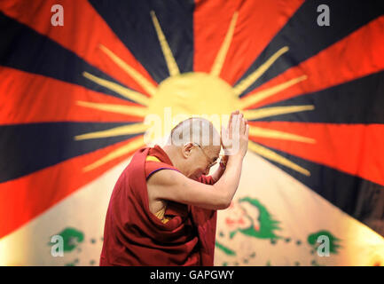 Dalai Lama besucht die UK Stockfoto