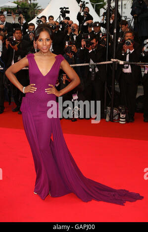 AP OUT Kerry Washington kommt bei der Premiere des Palermo Shooting im Palais de Festival während der 61. Cannes Film Festival in Cannes, Frankreich. Stockfoto