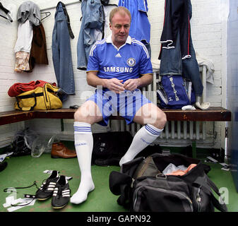 Fußball - Ampthill Stadt Old Boys V Chelsea Old Boys - Amprhill Park Stockfoto