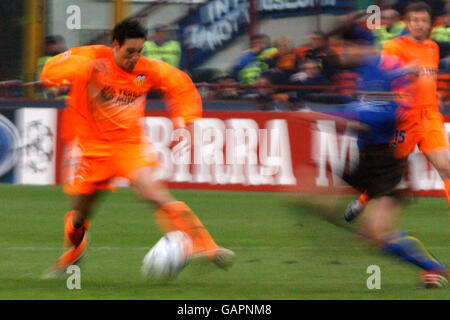 Fußball - UEFA Champions League - Viertel-Final - Hinspiel - Inter Mailand V Valencia Stockfoto