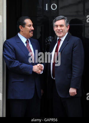 Brown trifft Premierminister von Katar Stockfoto