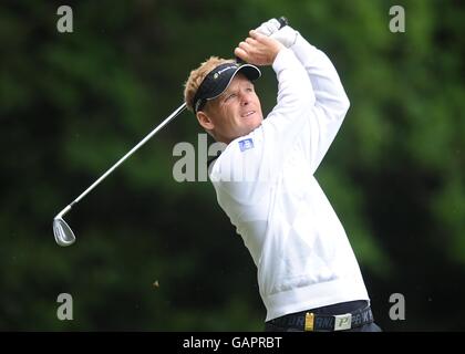 Golf - BMW PGA Championship 2008 - Runde zwei - Wentworth Golf Club - Virginia Water. Soren Kjeldsen in Aktion bei der BMW PGA Championship, Wentworth Stockfoto