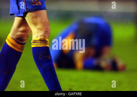 Fußball - bundesweit Football League Division Three - Shrewsbury Town V Carlisle United Stockfoto