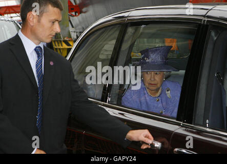 Queen sagt Abschied von QE2 Stockfoto