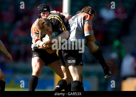 Rugby Union - Powergen Shield - Finale - Orrell gegen Exeter Chiefs. Action aus dem Spiel Stockfoto