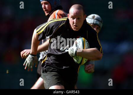 Rugby Union - Powergen Shield - Finale - Orrell gegen Exeter Chiefs. Action aus dem Spiel Stockfoto