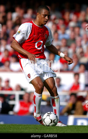 Fußball - FA Barclaycard Premiership - Arsenal gegen Leeds United. Gilberto, Arsenal Stockfoto