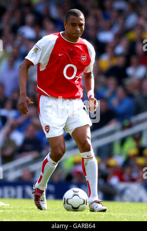 Fußball - FA Barclaycard Premiership - Arsenal gegen Leeds United. Gilberto, Arsenal Stockfoto