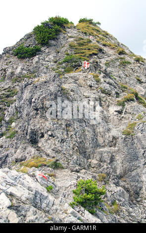 in den Alpen Trail Stockfoto