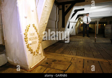 Nelson-Gedenktafel befindet sich in der falschen Stelle Stockfoto