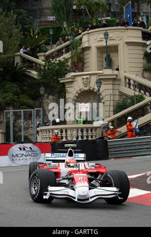 Formel-1-Autorennen - Großer Preis Von Monaco - Qualifikation - Monte Carlo. Timo Glock im Toyota beim Qualifying in Monte Carlo, Monaco. Stockfoto