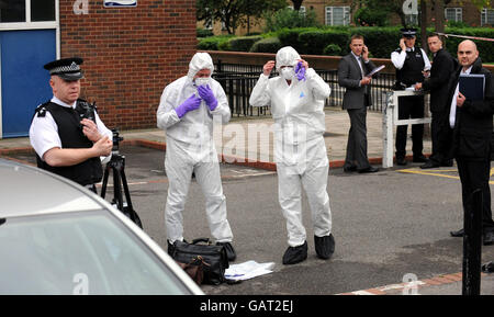 Schulmädchen in London erstochen Stockfoto