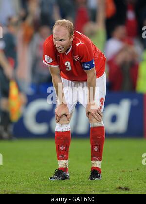 Fußball - Europameisterschaft 2008 - Gruppe A - Türkei V Schweiz - St. Jakob-Park Stockfoto