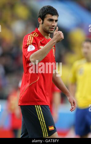 Fußball - UEFA-Europameisterschaft 2008 - Gruppe D - Schweden - Spanien - Tivoli Neu-Stadion. Raul Albiol, Spanien Stockfoto