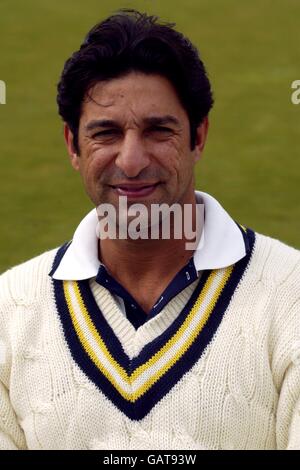 Cricket - Frizzell County Championship - Hampshire CCC Photocall. Wasim Akram, Hampshire CCC Stockfoto