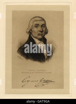 Cyrus Griffin, Präsident des Kontinentalkongresses (b14547333-420340) Stockfoto