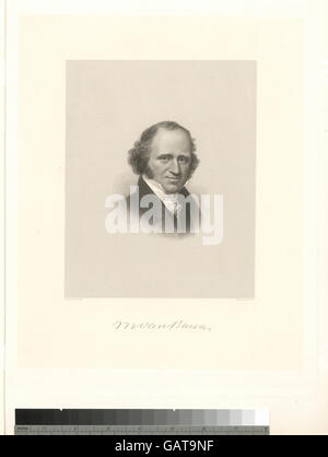 Dieses Porträt von Martin Van Buren, dem 8. Präsidenten der Vereinigten Staaten, fängt seine herausragenden Merkmale und seine politische Persönlichkeit ein. Van Buren diente von 1837 bis 1841 und ist bekannt für seine Rolle bei der Gründung der Demokratischen Partei und seine Führung in Wirtschaftskrisen. Stockfoto