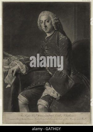 Die richtige Honble. William Pitt, Earl of Chatham (NYPG94-F149-419928) Stockfoto