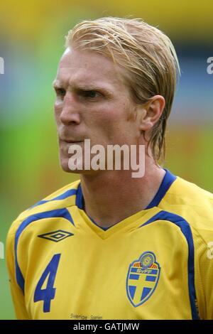 Fußball - UEFA-Europameisterschaft 2008 - Gruppe D - Schweden - Spanien - Tivoli Neu-Stadion. Petter Hansson, Schweden Stockfoto