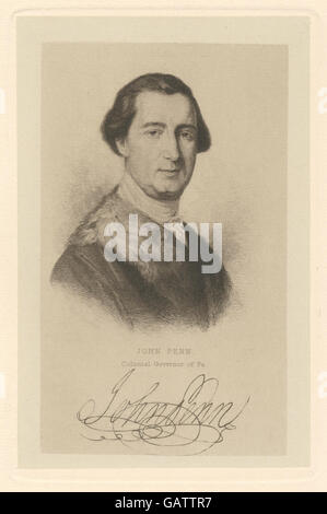 John Penn, Gouverneur von Pa (b12349141-421774) Stockfoto