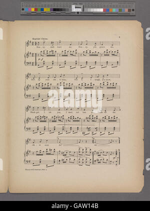 Das Cover des Songs Honey, Don't Leave Me ist ein zärtliches und emotionales Design, das die Sentimentalität des Textes mit seinem Vintage-Stil einfängt. Stockfoto