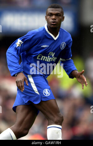 Fußball - FA Barclaycard Premiership - Chelsea / Liverpool. Marcel Desailly, Chelsea Stockfoto