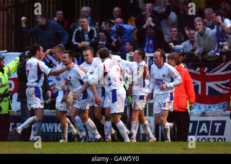 Fußball - bundesweit Football League Division Three - Shrewsbury Town V Carlisle United Stockfoto