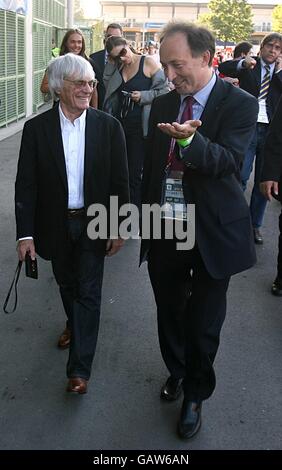 Fußball - UEFA-Europameisterschaft 2008 - Viertelfinale - Kroatien - Türkei - Ernst Happel-Stadion. Formel-1-Chef Bernie Ecclestone kommt zum heutigen Spiel Stockfoto