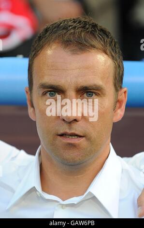 Fußball - UEFA-Europameisterschaft 2008 - Viertelfinale - Portugal gegen Deutschland - St. Jakob-Park. Hansi Flick, Deutschland Assistenzcoach Stockfoto