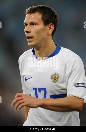 Fußball - UEFA-Europameisterschaft 2008 - Viertelfinale - Holland gegen Russland - St. Jakob-Park. Konstatin Zyryanov, Russland Stockfoto